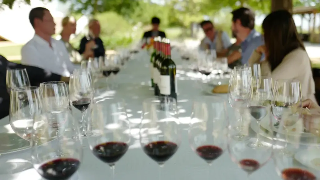 Un groupe de personnes partageant un moment convivial autour de verres de vin.