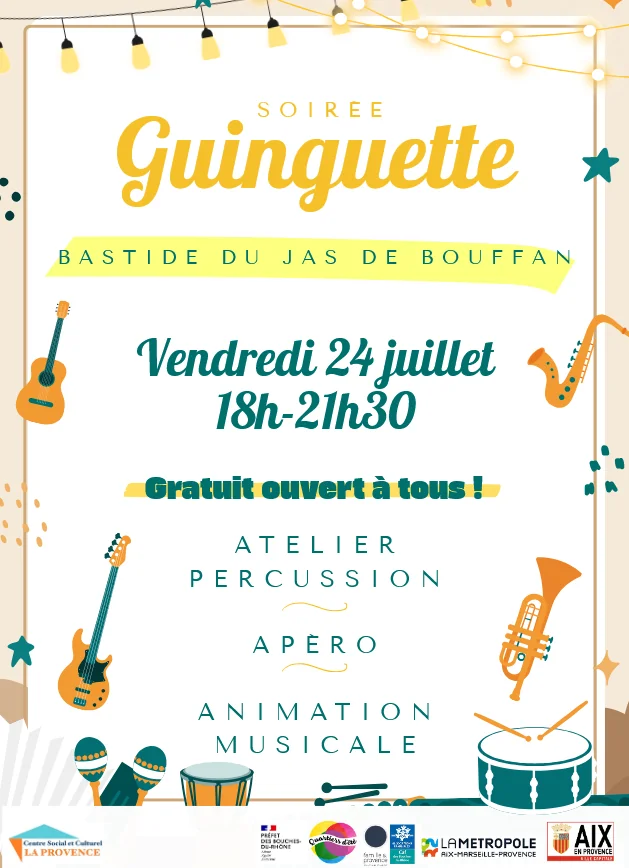 Aix-en-Provence : une guinguette gratuite vendredi au Jas