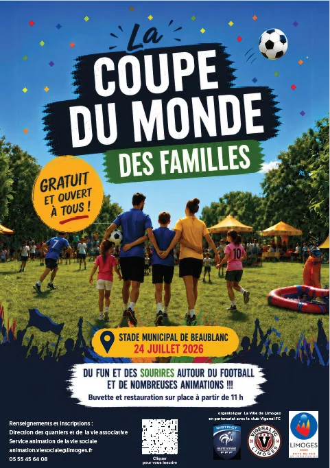 Coupe du monde des familles à Limoges : entrée libre le 24 juillet