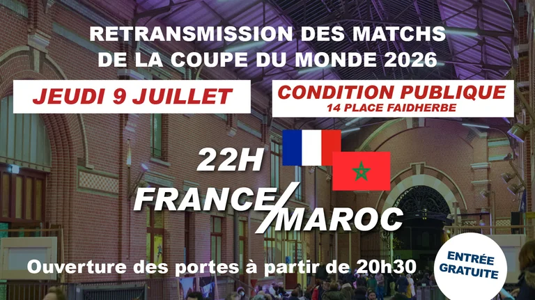 France-Maroc à Roubaix : gratuit, mais places limitées