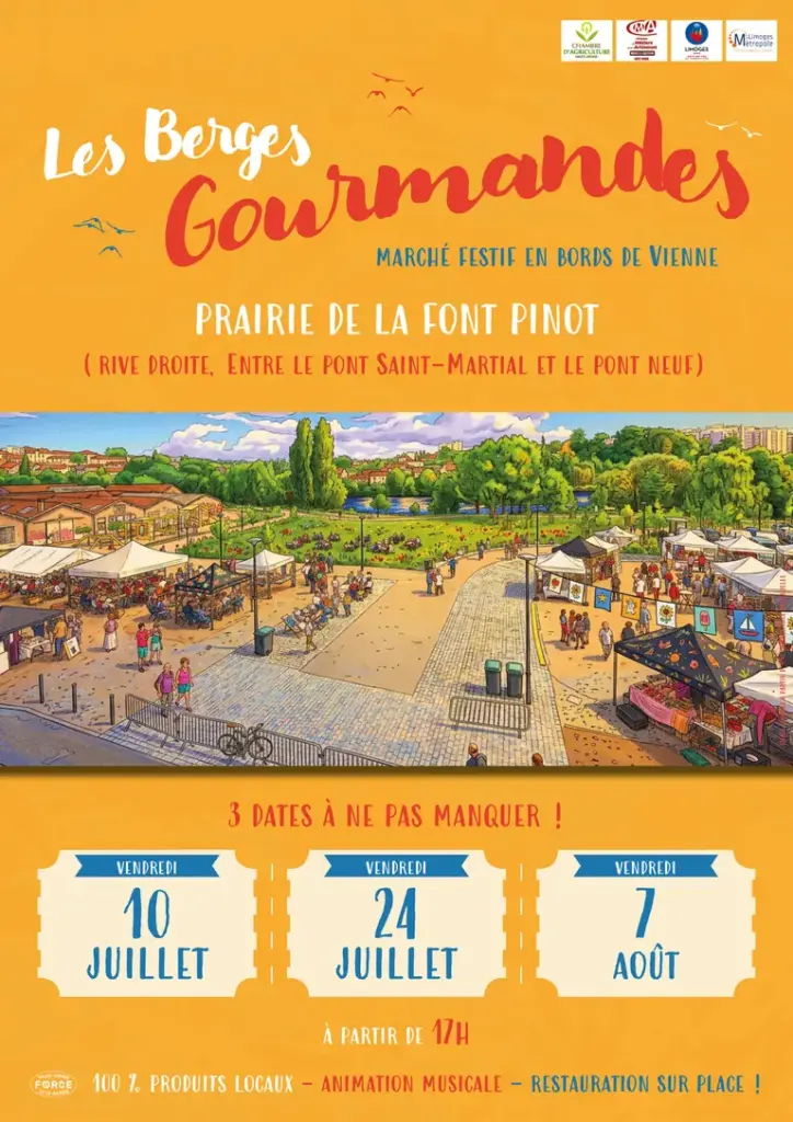 Les Berges Gourmandes à Limoges : soirée libre ce vendredi