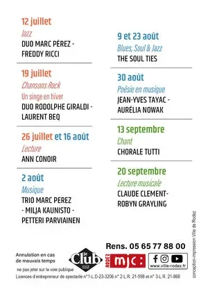 Les Dimanches du Kiosque à Rodez, gratuits le 26 juillet: ce qu'il faut retenir