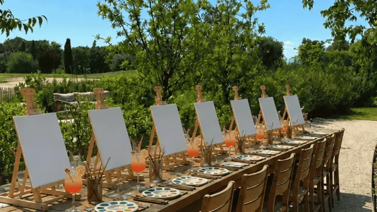 Peinture et cocktail : une soirée créative au Domaine de Massane