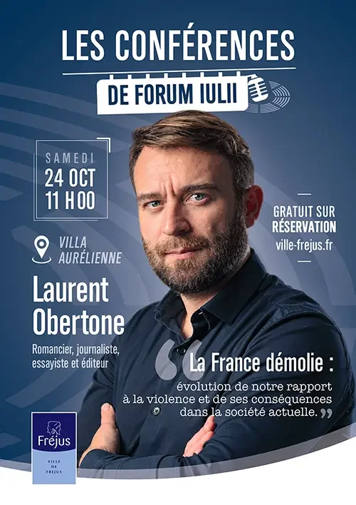 À Fréjus, Laurent Obertone dissèque « La France démolie » à la Villa Aurélienne